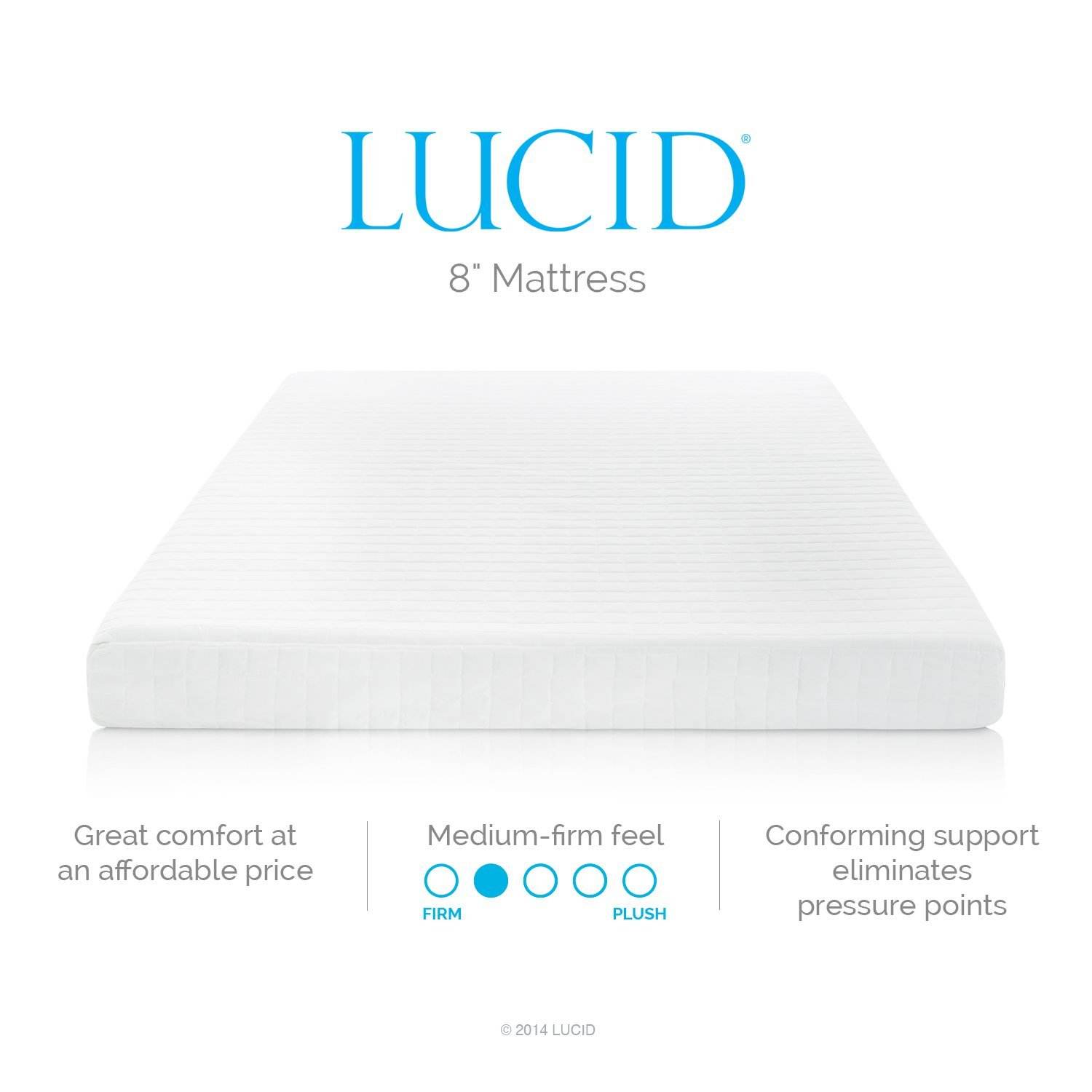 Lucid 8inch memory foam mattress product
