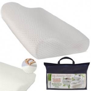 Ergonomic Memory Foam Pillow with Breathable Bamboo Cover1