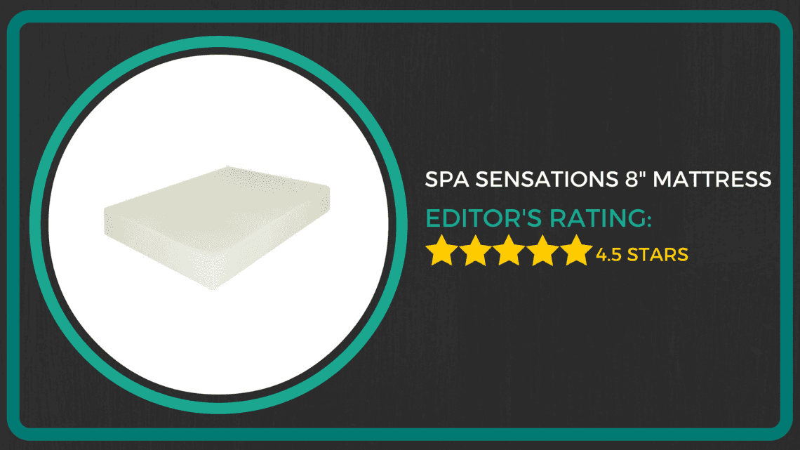 spa sensations 8 memory foam mattress king