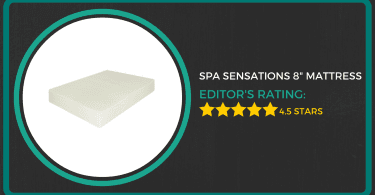 spa sensations 8 memory foam mattress review