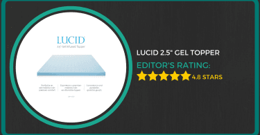 Lucid 2.5 inch Gel Infused Memory Foam Mattress Topper Review