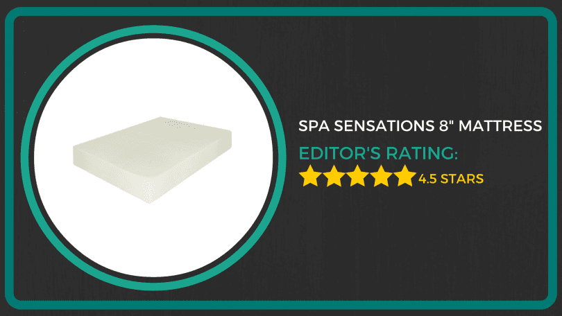 spa sensations 8 memory foam mattress review