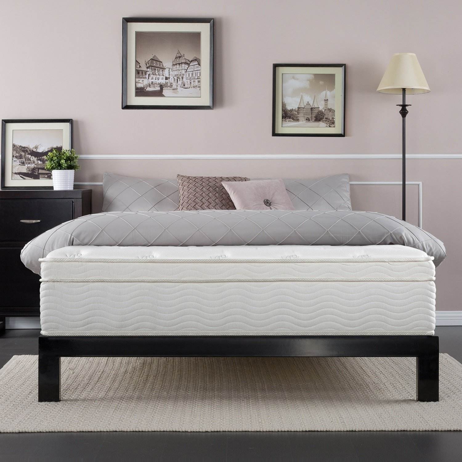 Zinus Night Therapy Spring Deluxe Euro Box Top Spring Mattress
