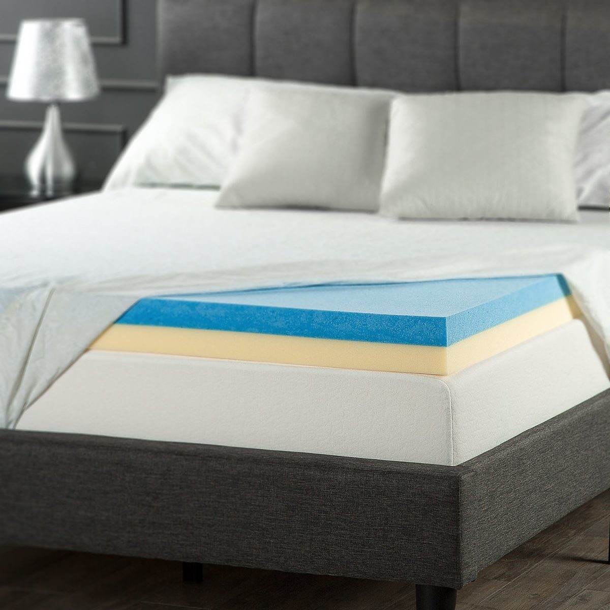 lux 8-inch plush cooling memory foam mattress